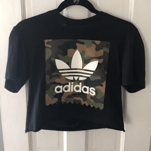 Adidas cut crop Top XS